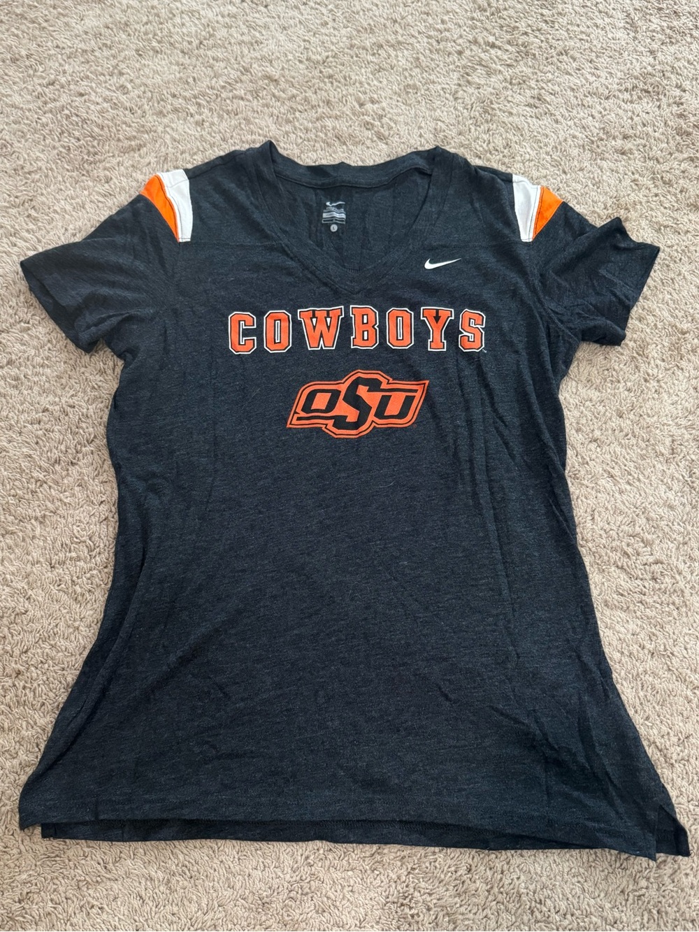 Nike Black & Orange Oklahoma State Cowboys Tee